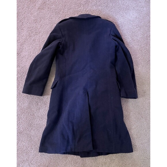 US AIR FORCE COAT MEN'S BLUE WOOL VELOUR OVERCOAT Vintage BLUE 1085 Sz 33L - Picture 3 of 6